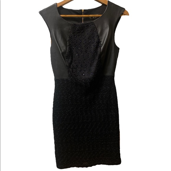 GUESS Cocktail Dress with Leather - Picture 1 of 3